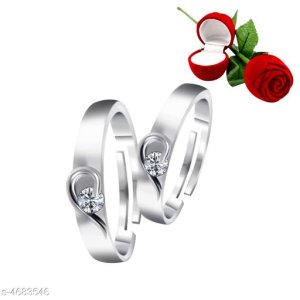 Shimmering Charming Couple Rings