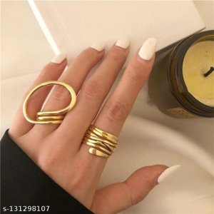 Shimmering Chunky Rings