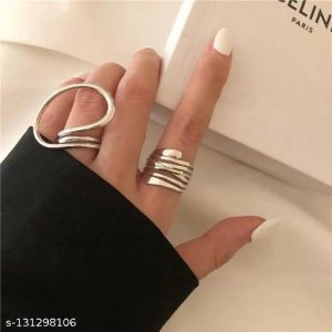 Shimmering Chunky Rings