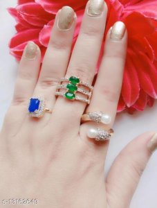 Shimmering Glittering Rings